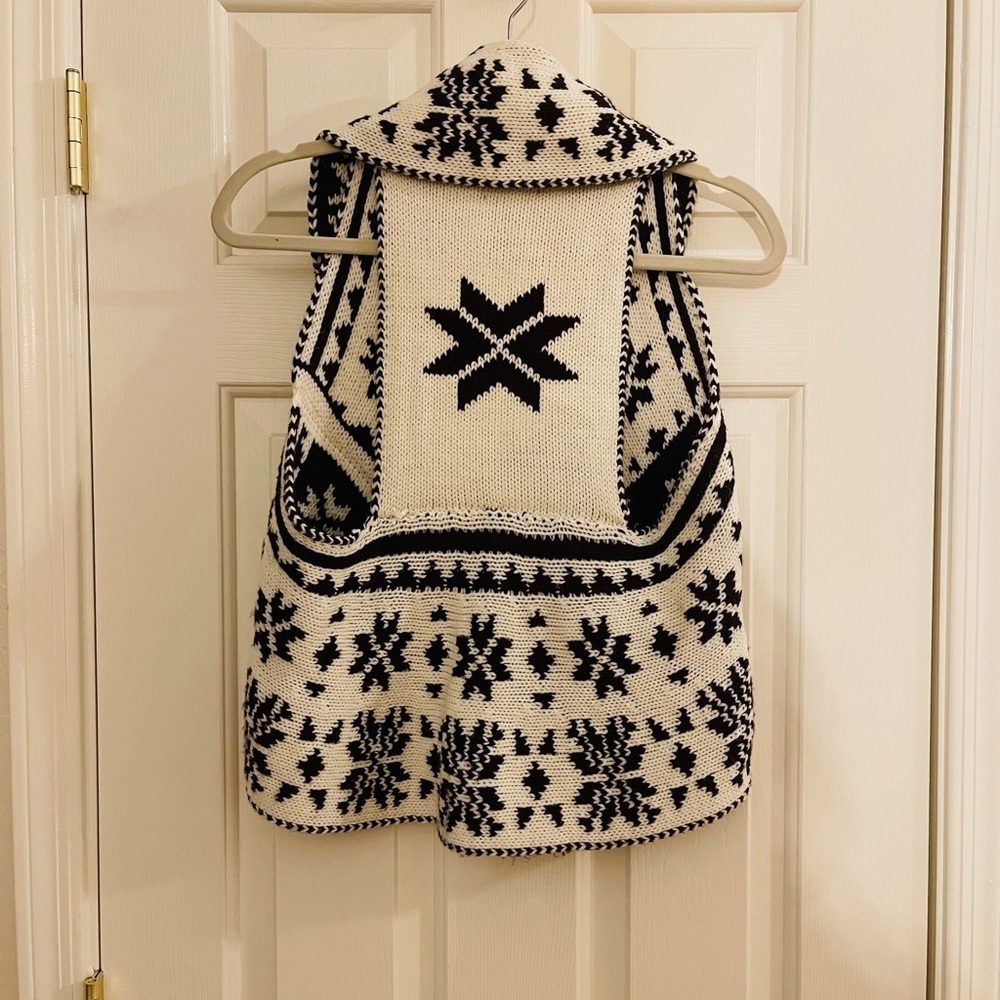Knit Sweater Open Vest - Picture 2 of 3